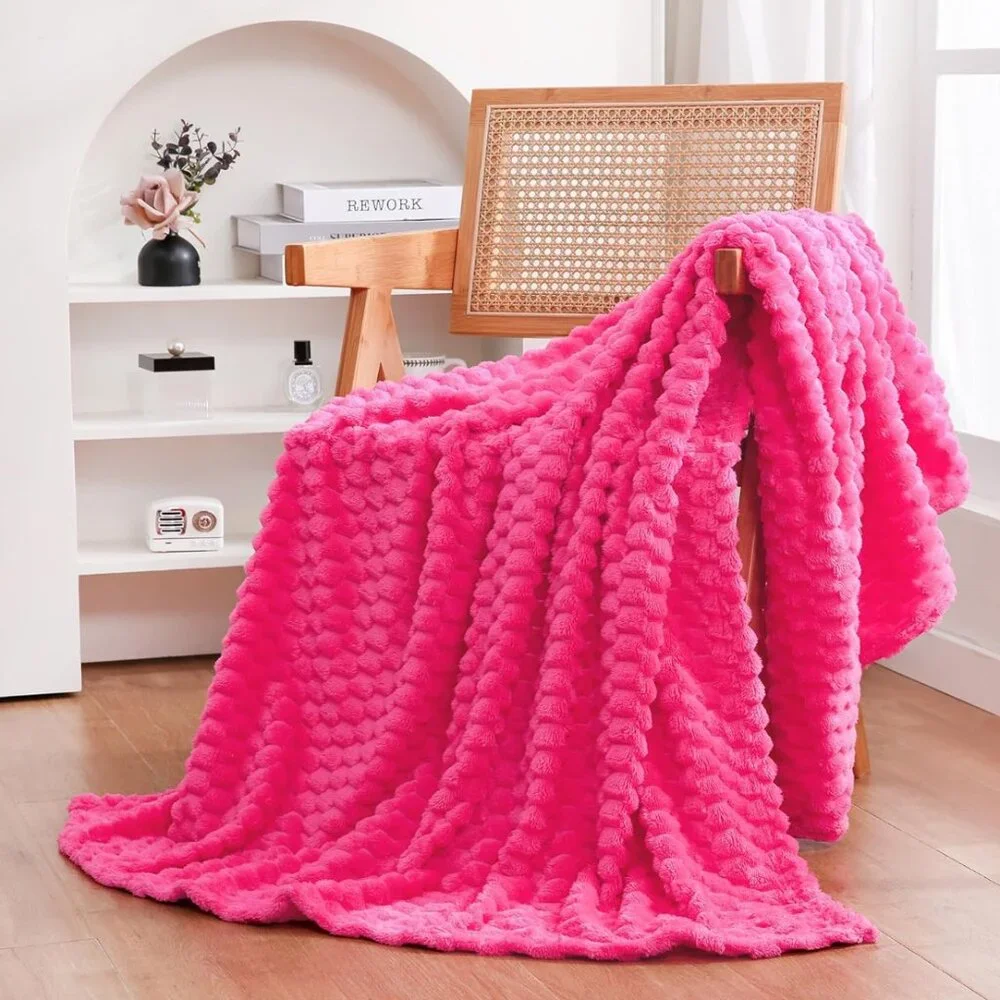 Hot Pink Throw Blanket 50